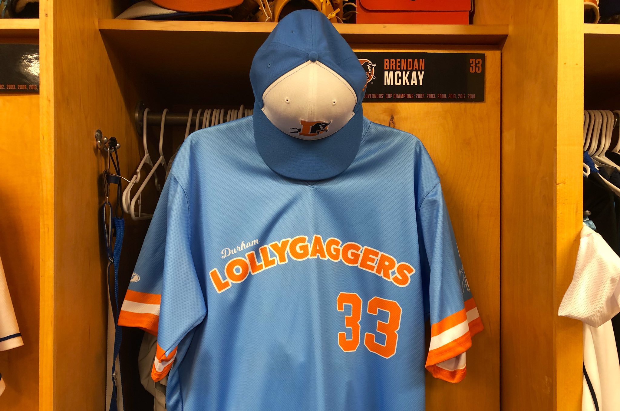 Durham bulls store lollygaggers jersey