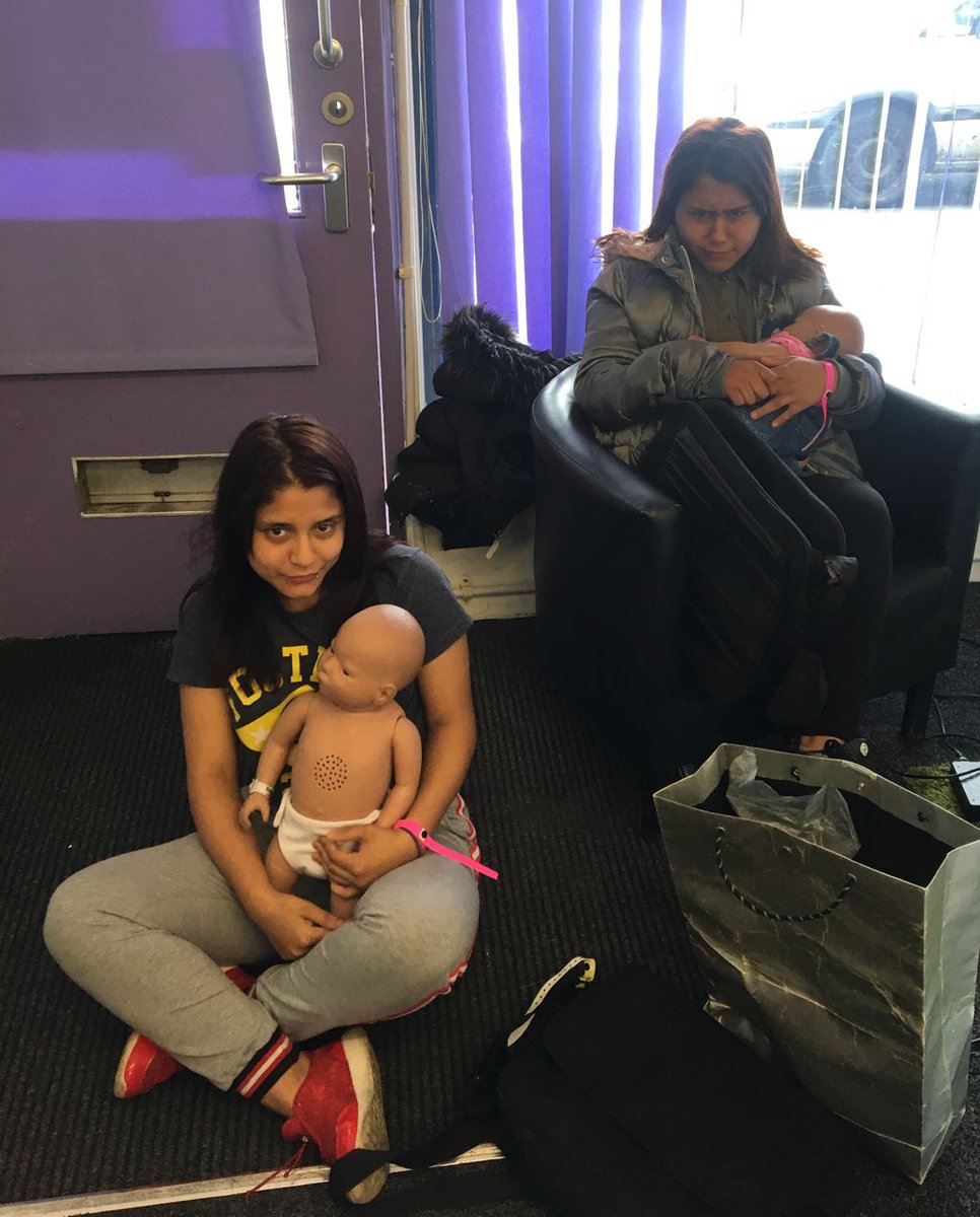 step2yph's tweet photo. Out with some @bradfordacademy students at @whiterosecentre learning about shopping with a baby #virtualbabies #lifeeducation https://t.co/OI7Bz06nis