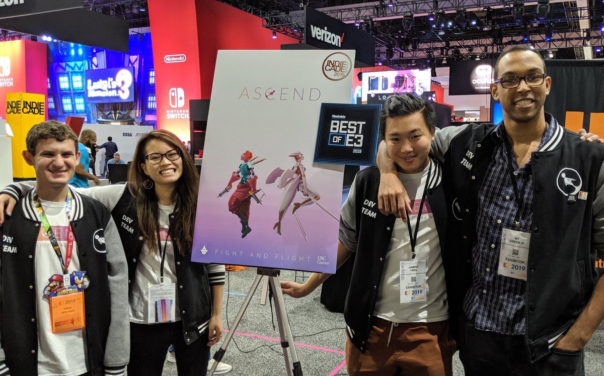 ascendvr's tweet photo. THANK YOU #E3! Words cannot describe the time we had showcasing Ascend these past 3 days ☺️ 

If you didn’t have the chance to try our game (or if you wanted to play again), wishlist our game on @steam_games! Summer 2019 ❤️
 
https://t.co/oKy2aUzYUH https://t.co/t4XbEWWq8B