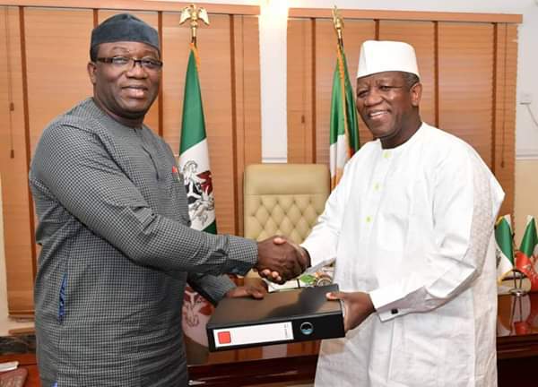 H.E Governor Abdul’aziz Abubakar Yari of Zamfara State formally handing over the leadership of the Nigeria Governors’ Forum (NGF) to H.E Governor John Kayode Fayemi of Ekiti State recently

<a href="/kfayemi/">Kayode Fayemi</a> <a href="/bisiafayemi/">Bisi Fayemi</a> @Makinde_Araoye <a href="/eggheader/">Egghead Odewale</a> <a href="/AbiodunBorisade/">Abiodun Borisade</a> <a href="/cpsekiti/">Chief Press Secretary Ekiti.</a> <a href="/purrples/">Sola Salako Ajulo</a>