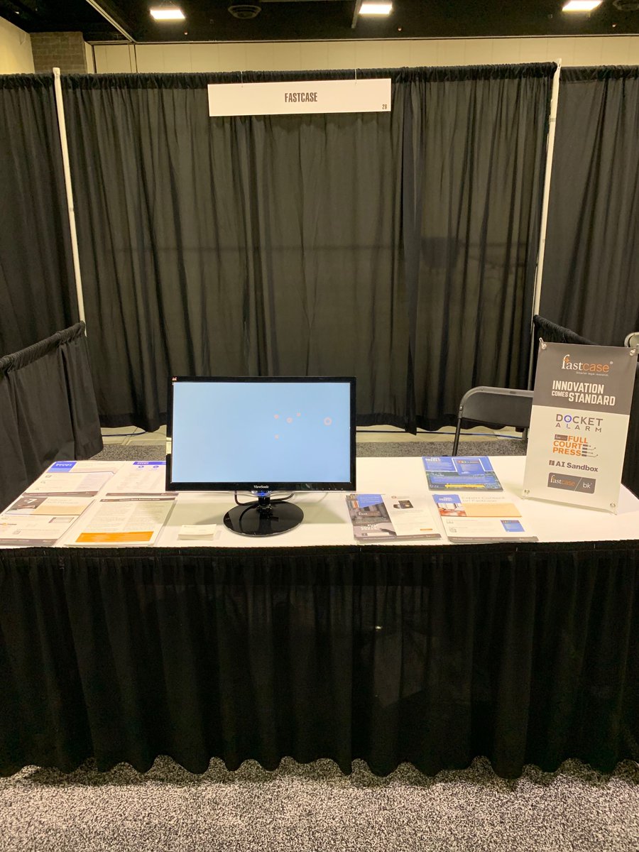 fastcase's tweet photo. @Arkbar members attending #ArkBarAM, don't forget to swing by our table and learn about your member benefit and the all new Fastcase 7! https://t.co/8cn0WfZaau