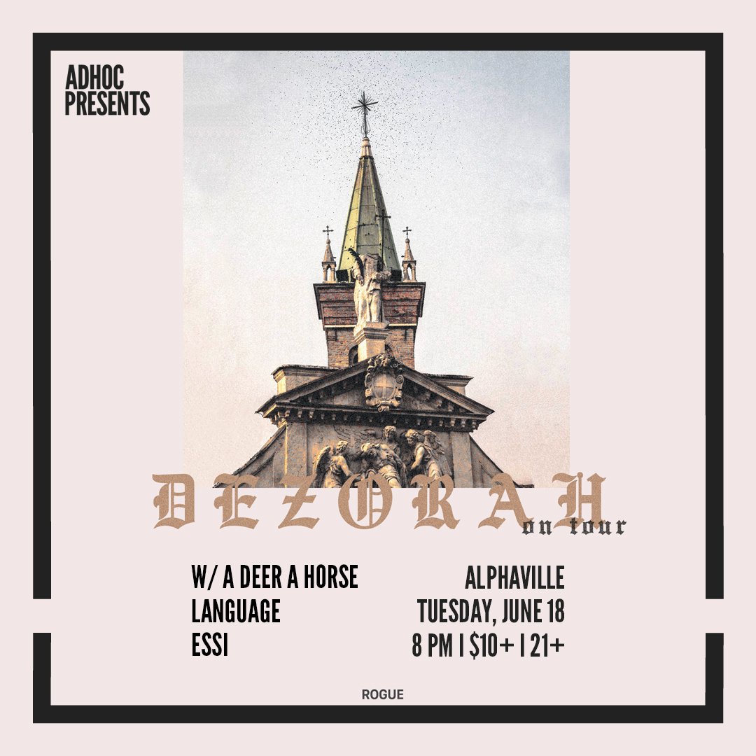 💥 We just added Language and ESSi to open for <a href="/ADeerAHorse/">A Deer A Horse</a> and <a href="/DEZORAH_TX/">DEZORAH</a> at <a href="/alphavillebk/">ALPHAVILLE</a> on 6/18!

🎟: bit.ly/2KSfvcn