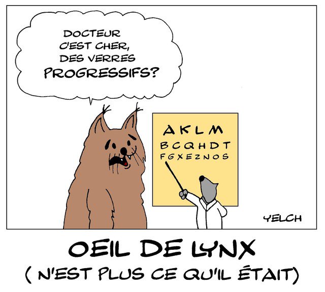 Téléchargement gratuit Images Blagues Et Dessins On Twitter Le Dessin De Yelch œil De Lynx le plus cool par