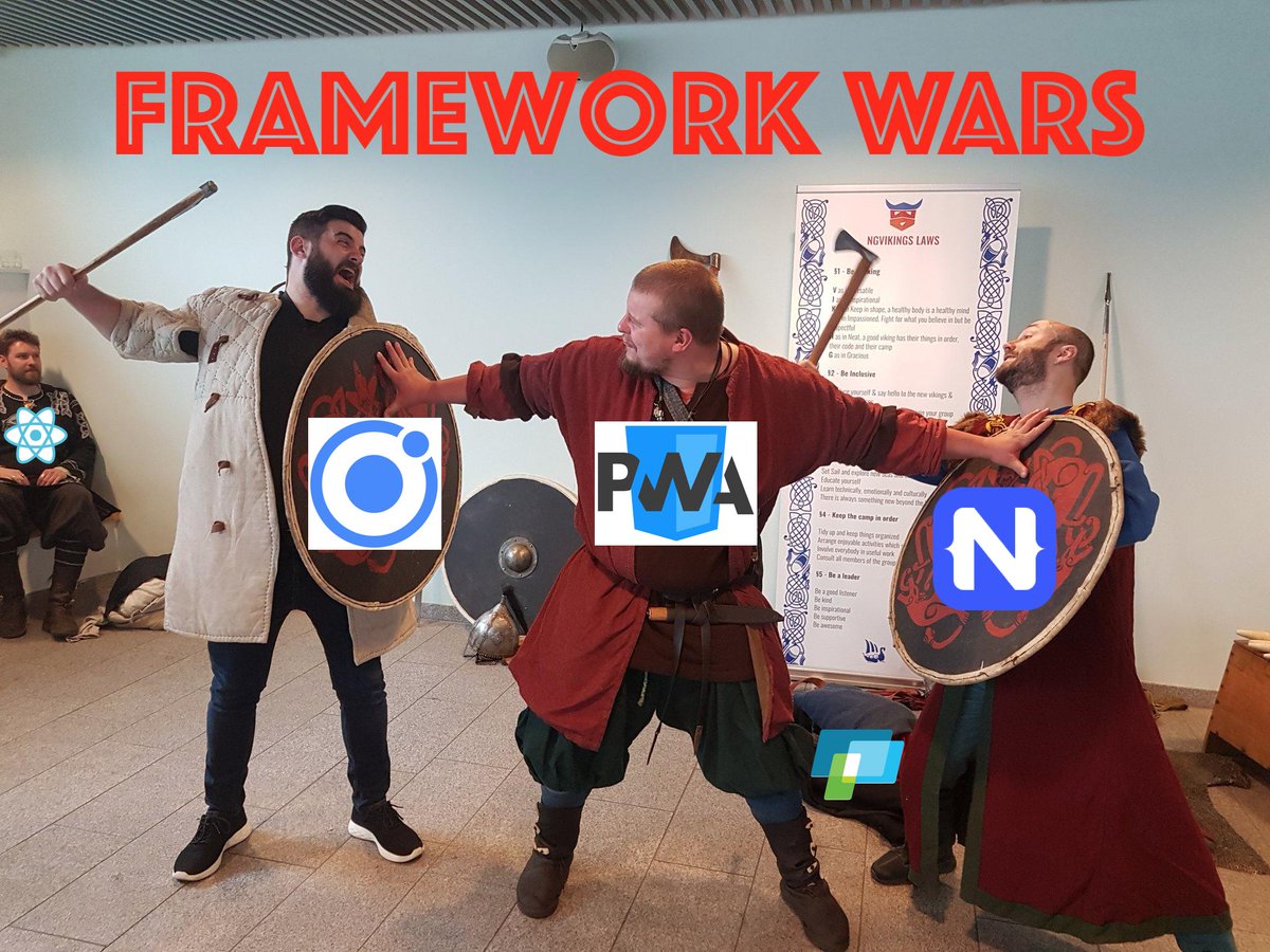 sebawita's tweet image. Why can&apos;t we be friends?
#nativescript #ionic #pwa #reactnative #ripjquerymobile
