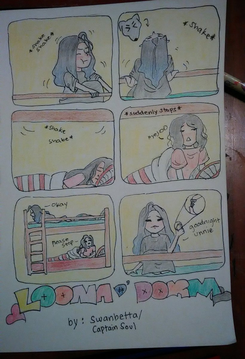 swanbetta's tweet photo. Nothing here,, just Olivia wishing Yves a goodnight ♡♡♡

#LOONAtheDorm #LOONA #LOONAFanart #Fanart #LOONAComic #YVES #OliviaHye @loonatheworld https://t.co/lTEnezo7h2
