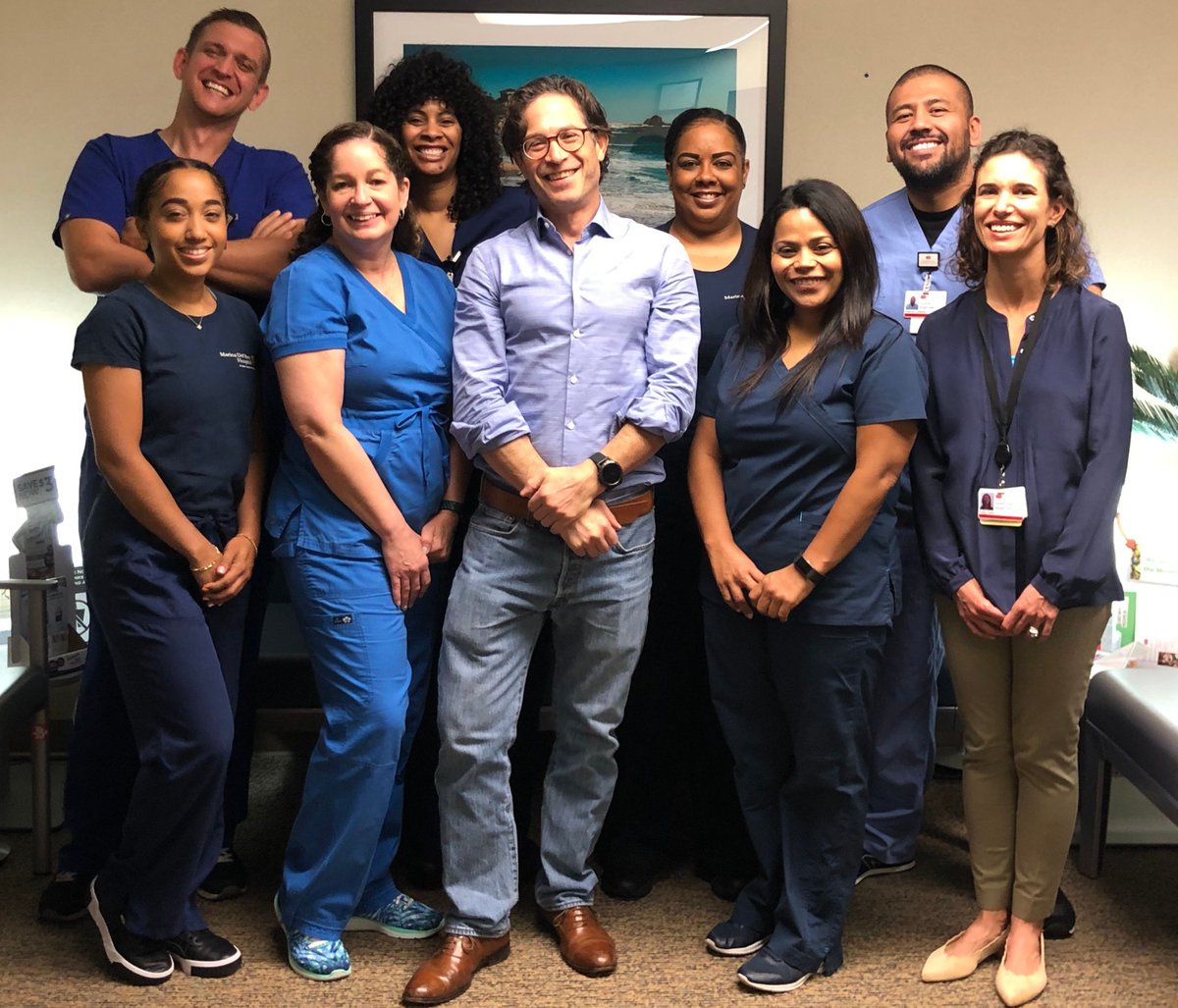 MDRHWeightLoss's tweet photo. June is not just a month, it's #MensHealthMonth. And blue isn’t just a color. 💙💙💙 Today, our staff is wearing blue to help raise awareness about health issues impacting men like prostate and testicular cancers. #ShowUsYourBlue #prevention #healthcare https://t.co/dDSJKUOxmz