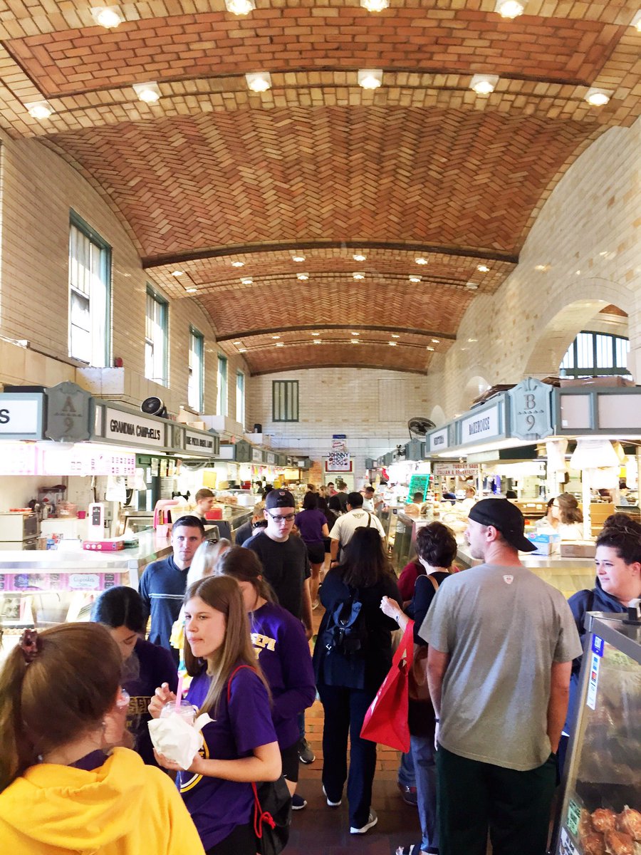 WestSideMarket's tweet photo. The Market hall is alive and bustling! Come out and see us on this sunny Friday, we’re open til 6pm ☀️☀️☀️ https://t.co/BWN3Od6eAa