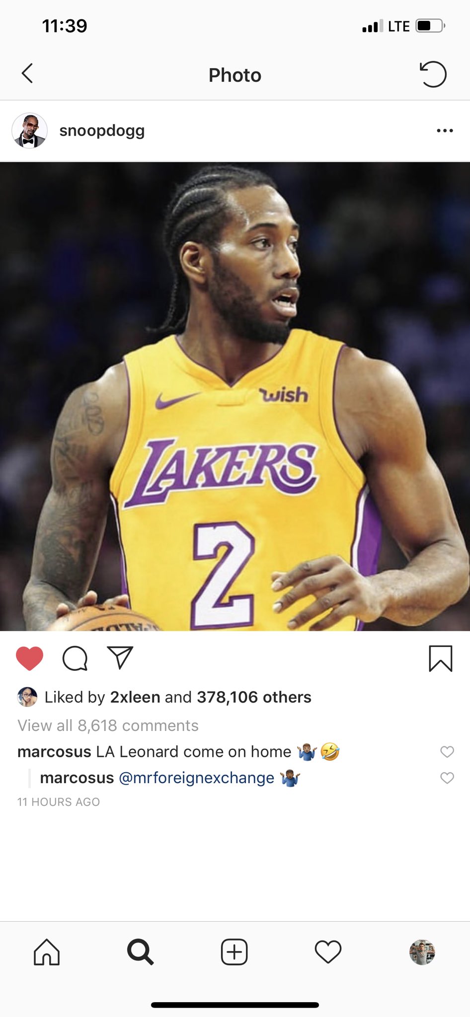 Snoop dogg lakers jersey hotsell