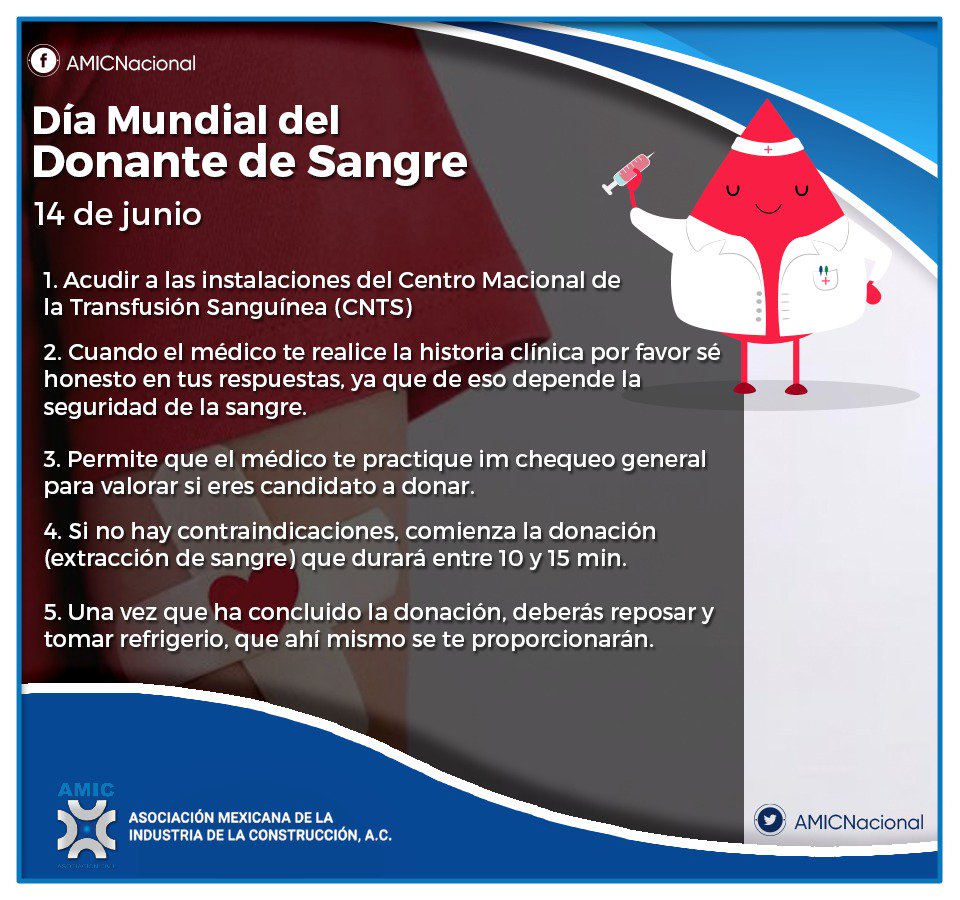 ¡Conviértete en un dador de vida!

Te compartimos los pasos que te permitirán ayudar a salvar la vida de otra persona. #DíaMundialDelDonanteDeSangre💉