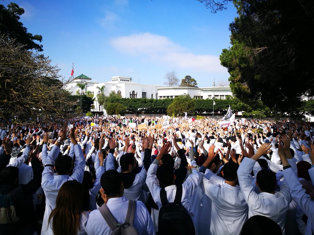 BTSMorocco's tweet photo. This is a call for all ARMYs
The situation for doctors and med students is getting worse by day. 3 people got fired and the government is oppressing students by blackmailing them through their parents. Help Our fellow ARMYs are fighting to win this battle
#DoctorsUnderOppression https://t.co/E3R9VjqrOS