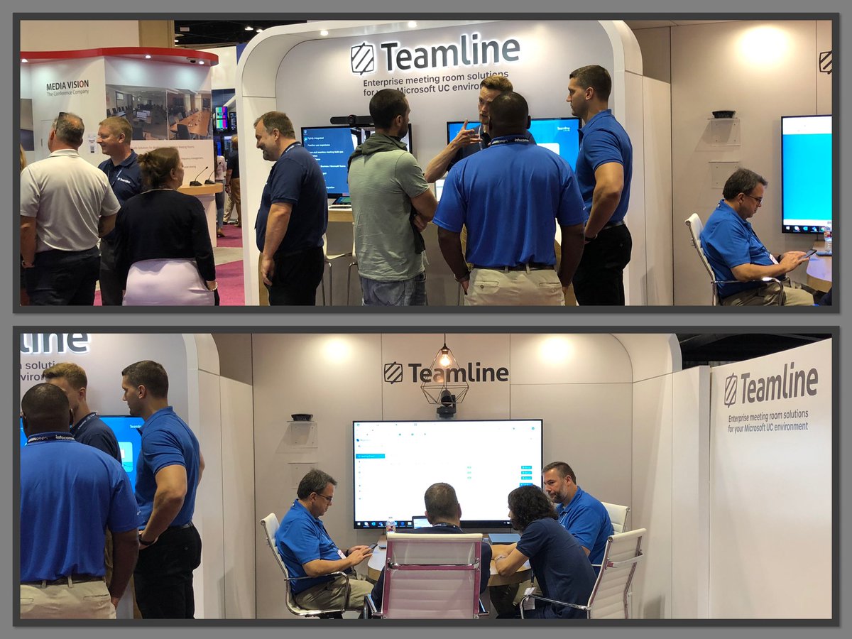 TeamlineCo's tweet photo. Day 3 at InfoComm...we’re still busy! Come see us Demo the Teamline solution for the enterprise ☑️ BOOTH 4970 #UC #Teams #enterprise #Teamline #InfoComm2019 #s4b #VideoConferencing https://t.co/oN80l3TLLb