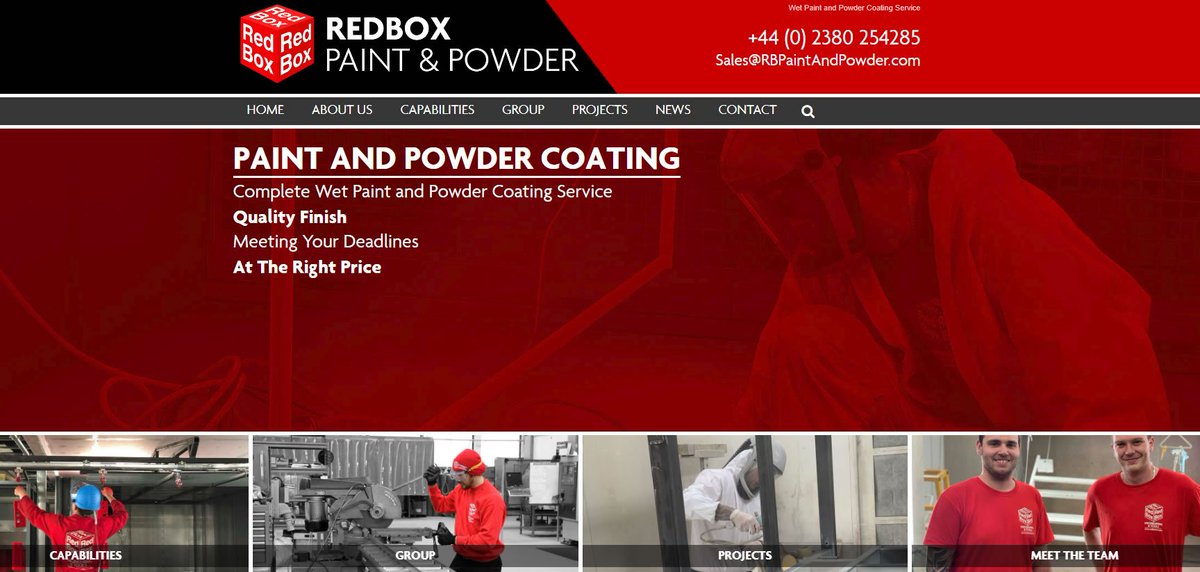 Jump2ITMedia's tweet photo. The Red Box Paint &amp; Powder website is now live &amp; continues our great relationship with the Red Box International team.

That's new sites now in the bag for @RedBoxTools, Red Box Tools and Foam US, Red Box @RedBoxAviation, @RBEngineering12 and more.

Red is the colour! 🔴 https://t.co/OdI1hsiaHe