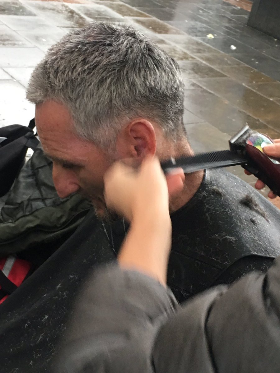 Haydn96804165's tweet photo. Once again our monthly #Haircut adventure around #Leeds cutting our guys hair. Supporting our #Homeless  and giving them a #Fresh look 

Thanking @Co2hairsalon @Sararobinson and Co ❤️🙏

@LeedsNews @leedslivenews @BBCLeeds @radioairenews @CapitalOfficial https://t.co/5TNCM5ieDz