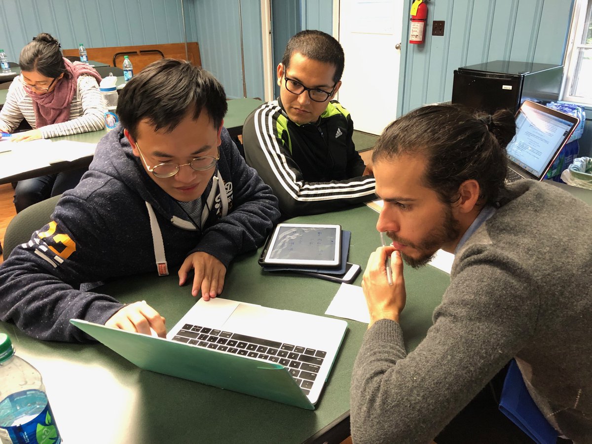 amermathsoc's tweet photo. Math at Whispering Pines -- #AMSMRC19 participants at the Stochastic Spatial Models conference #mathematics #researchcommunities https://t.co/qR4nrk5qGK