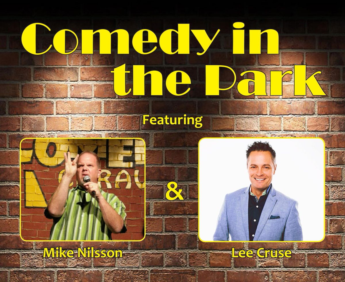 CvilleParks's tweet photo. 🔥🔥LOOKING FOR SOMETHING TO DO TONIGHT???🔥🔥

Join us at Gateway Park for “Comedy in the Park”. Comedians, Mike Nilsson and Lee Cruse, will be performing their ‘clean comedy’ routines on the Gateway Park event lawn from 8:00-9:30pm. Admission is FREE, but bring a lawn chair! https://t.co/nQhZjvGV0P