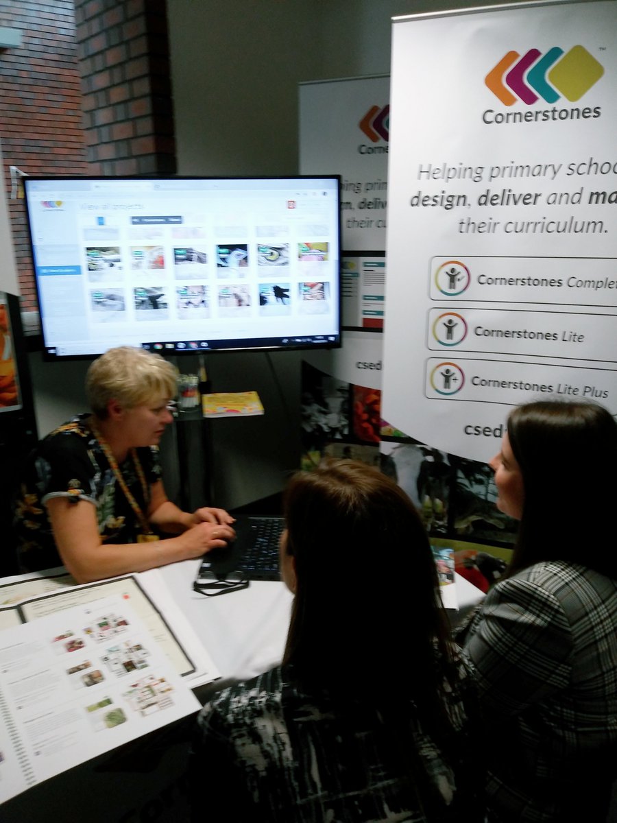 CP_Cornerstones's tweet photo. Our Janet, sharing our soon-to-be-released #CurriculumPlatform with the lovely SLT from @Trinity_Croft school, #Rotherham. Becky said 'This is going to save so much time!' Makes us SO happy as we've all been/are busy teachers and leaders. #PrimaryCurriculum #teacherworkload https://t.co/b7jqUr8IE3