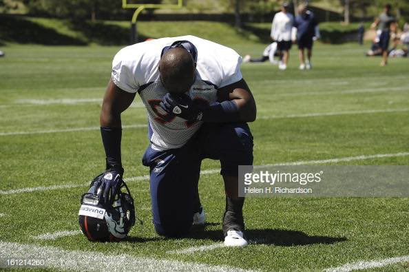 Thinking about and praying for the <a href="/Broncos/">Denver Broncos</a> and Bowlen family today. Mr. B, We had a relationship that went beyond football. I’ll always be grateful locking hands for prayers before games. Thank you for that love and support. RIP 🙏
