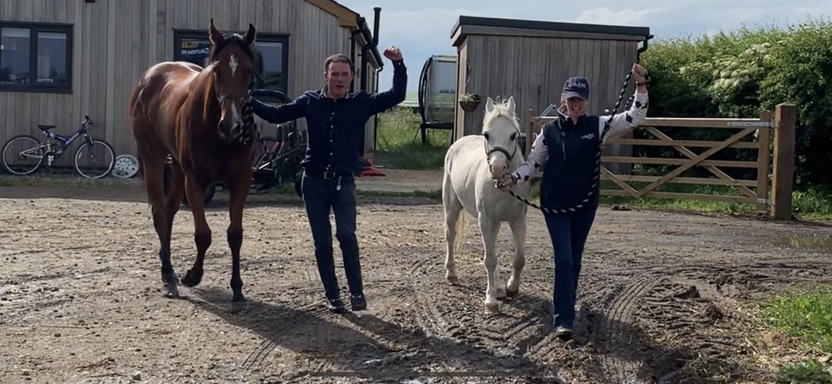 NichollsClare's tweet photo. The A-Team returning home Victorious @Trotternicholls https://t.co/5lIEcRzcEA