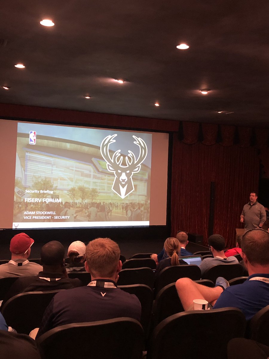 caosassociation's tweet photo. Welcoming back Adam Stockwell, Vice President of Security with the Milwaukee Bucks here at #CAOS19! https://t.co/r0gMaigE1T