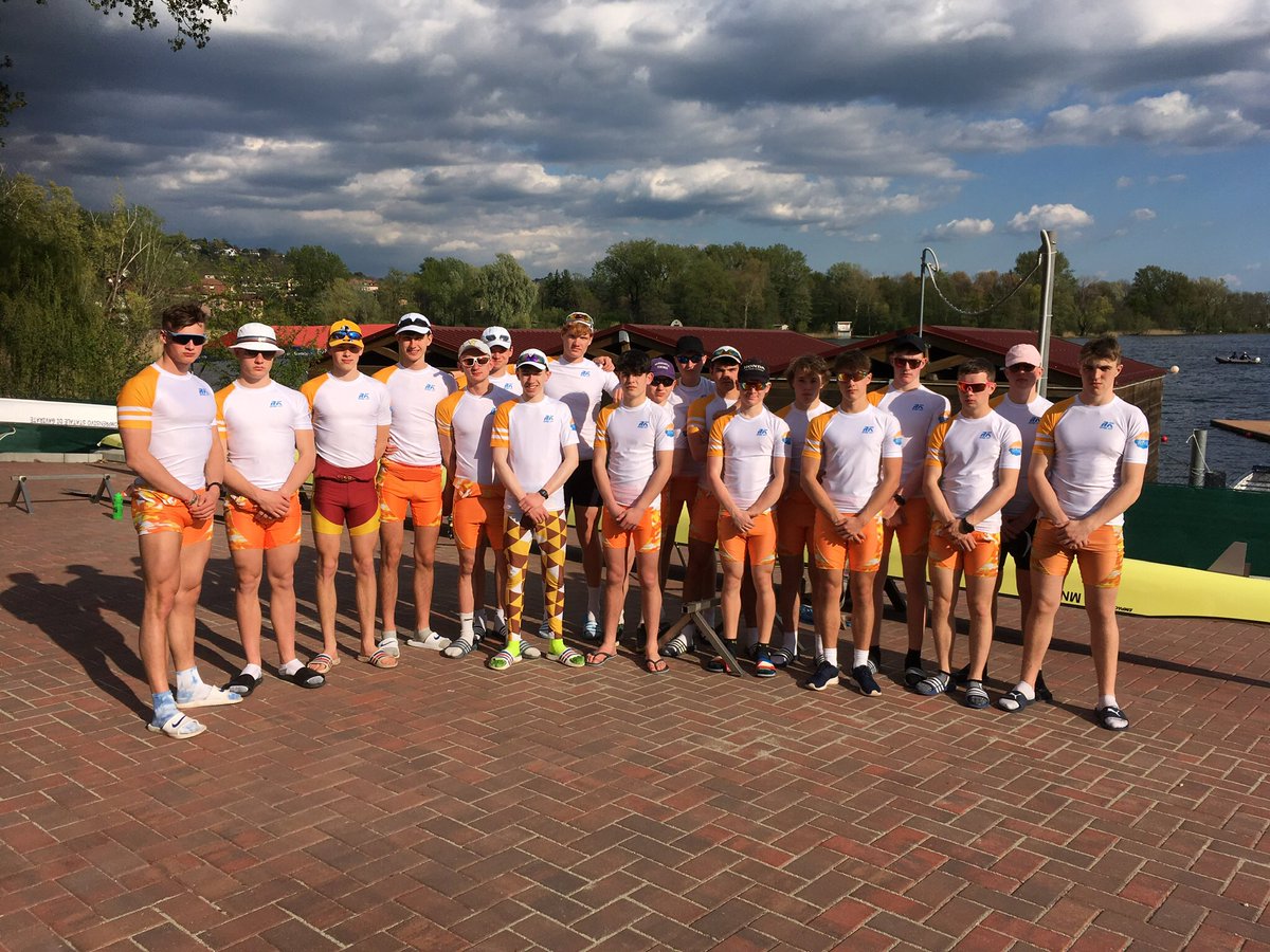 Habsmonmouth's tweet photo. Keen sportsman, Angus, (pictured, far right) has secured a place in August's Prudential RideLondon. The @MonSchBoys pupil will cycle in memory of JJ, who died earlier this year. Angus will be wearing his Rowing for Healthy Minds shirt. 
Please visit: https://t.co/nuLG8O4wT5 https://t.co/Fi4B88vWKV