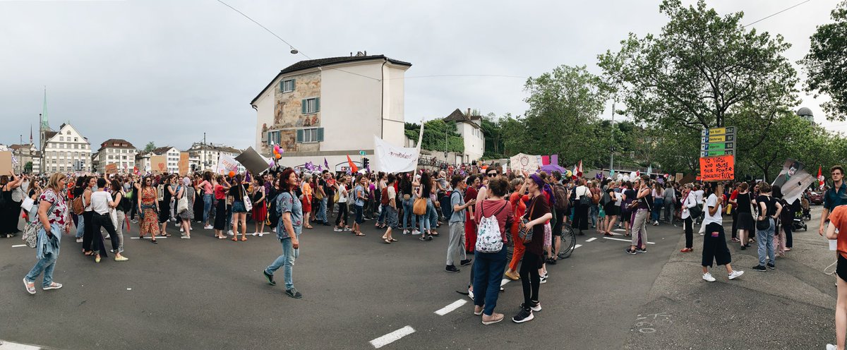 Why do we strike? 
Because you don’t hire us, pay us, respect us. 
IF NOT NOW, THEN WHEN? 
#nowomennonews #medienfrauenstreik #Frauenstreik2019