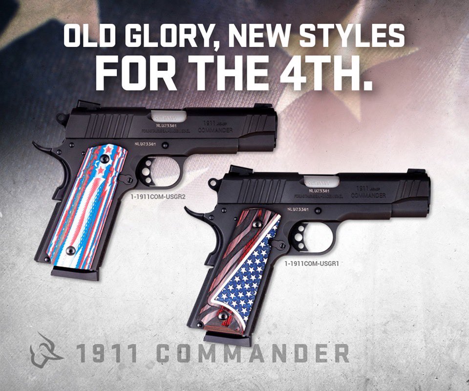 TaurusUSA's tweet photo. The Taurus 1911™ Commander is now available in two US flag themed grips— just in time for Independence Day. Because, ‘Merica. Get yours now.
#TaurusUSA #Taurus1911Commander #OldGlory #StarsandStripes #VZGrips #AltamontGrips #USA #1776 @VZGrips https://t.co/0j22AJfmSn