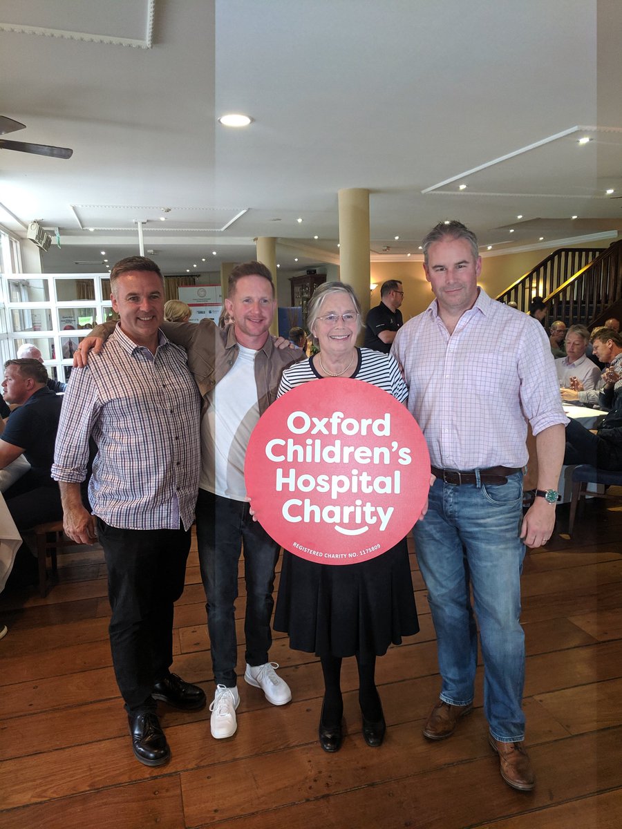 Golf finished. What an amazing day. Here's our CEO, Douglas along with Penny, our event originator and Anthony &amp; Dan who have championed our day over the last 9 years. Thank you from the bottom of our hearts ♥️. Next stop... THE AUCTION!!