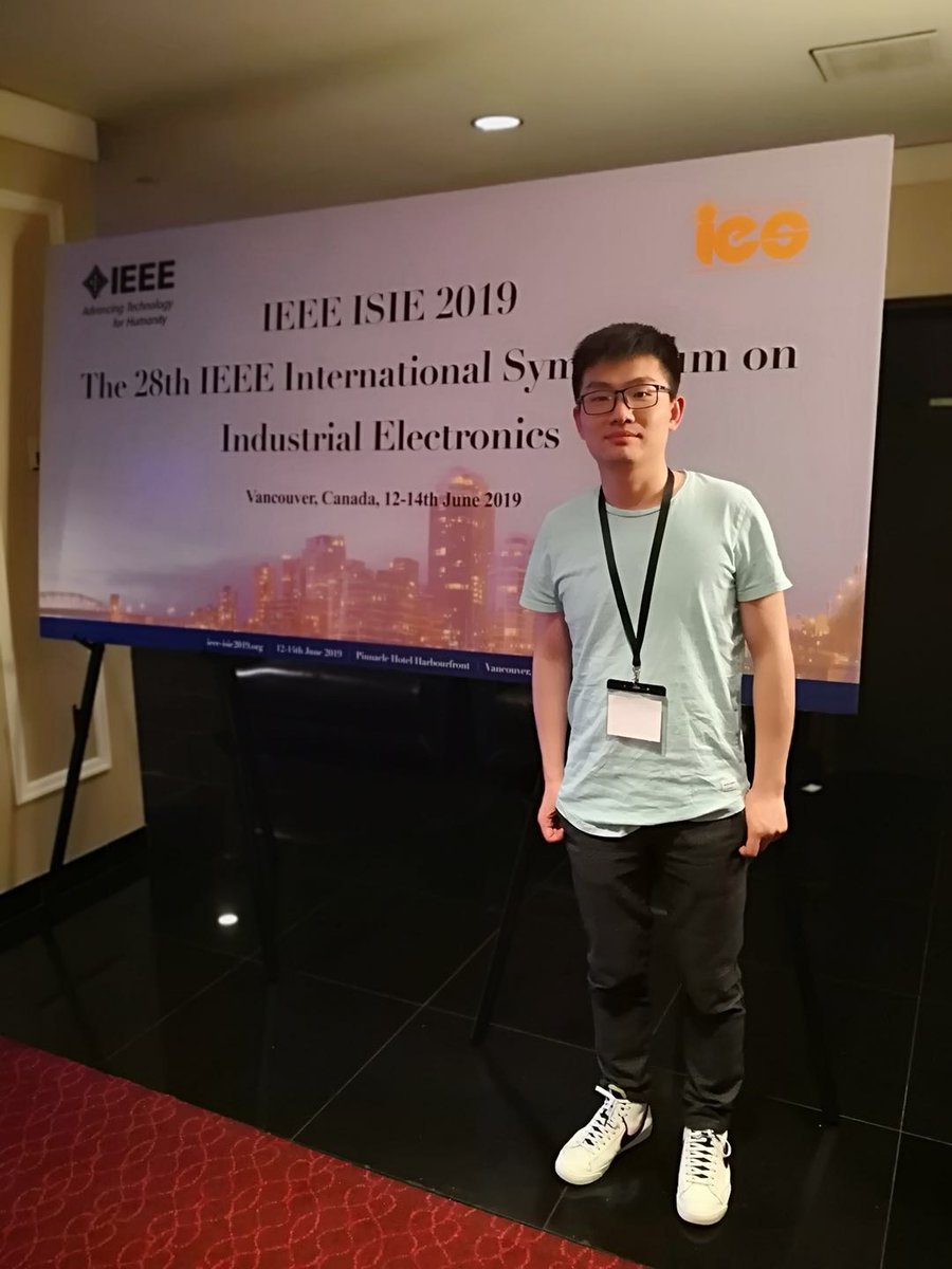 RDC2MT's tweet photo. @li_fulong is attend ISIE 2019 conference this week, and presented our collaborative research work supported by @EU_H2020 and @EPSRC. A three minutes video of his research has been made for the conference Students &amp; Young Professionals events.
https://t.co/G9qp2Uxf0a https://t.co/2Bj2lBGlcQ