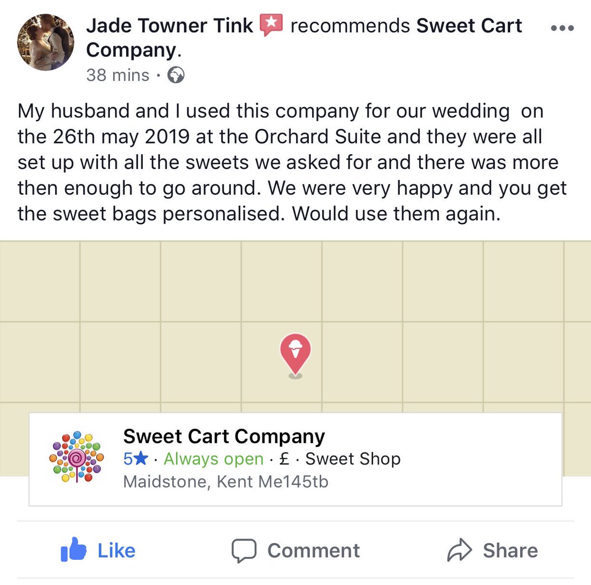 Sweetcart company tweet media