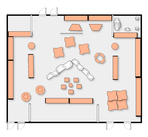 katiek_johnson's tweet photo. Had some time with @DeanPhillipsMT to brainstorm a dream library layout! Check out my dream for @Hunt_High_NC #HuntHighMC! #NCDLCN #bEASTmode https://t.co/QWkkKsPfuI