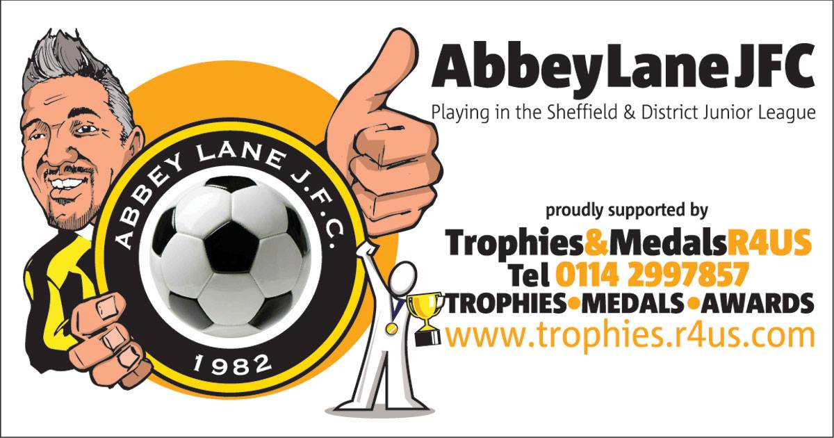 <a href="/trophiesR4US/">Trophies R4US</a> proud supporters of <a href="/aljfc/">Abbey Lane JFC</a>