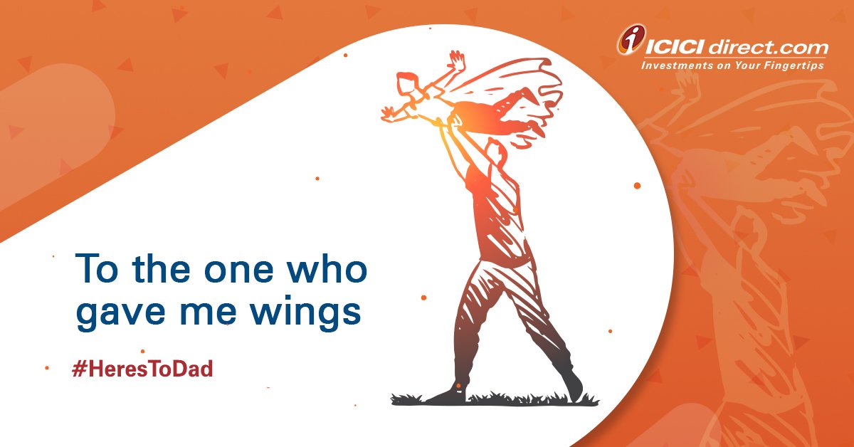 ICICI_Direct's tweet photo. You taught me how to take a step, and turn my steps to flight - one foot at a time. Now I invest too, little by little every month, so we can take to the skies together. #HeresToDad
#HappyFathersDay #ICICIdirect https://t.co/SfGVEEkbz5