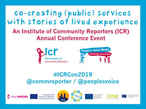 VoicitysJustice's tweet photo. The first #FinalDisseminationEvent was on June 6, 2019 by @peoplesvoice ​. The event “Co-Creating Public Services With Stories of Lived Experiences Symposium” was held at People’s History Museum in Manchester.

#Voicitys #Justice #EU4SocialJustice #communityreporting #ICRCon2019 https://t.co/bnuKW5Qtz5