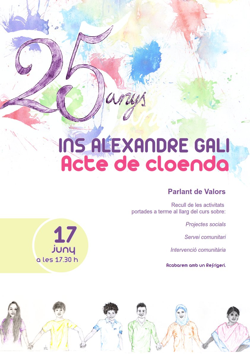 GaliCicles's tweet photo. Acte de cloenda del 25è Aniversari de @InsGali de #lesroquetes #santperederibes @santperederibes Dilluns 17 Juny a les 17:30h. https://t.co/a5jmtAx8Lj