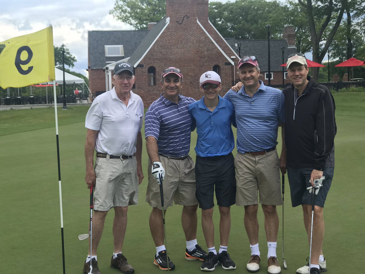 FredJKuo's tweet photo. Is Fivesome allowed in golf? Two father/son combos in the Thompsonโs & Kurianโs with Struthers โ85. https://t.co/ZNrME9kH8I