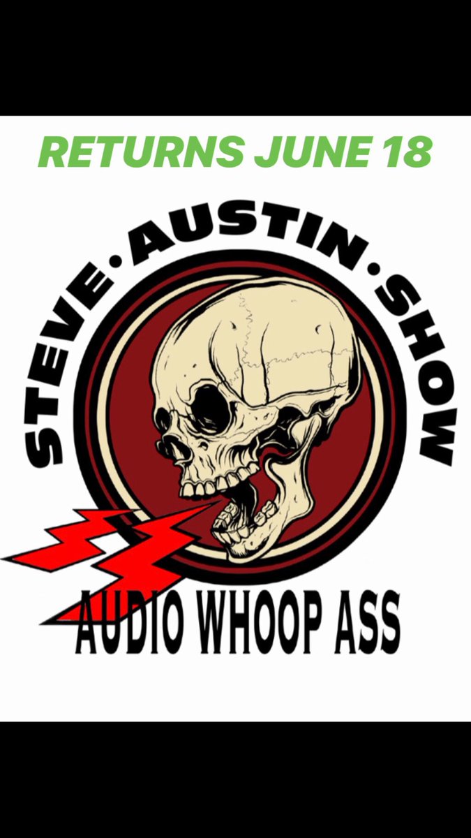 Steve Austin Show returns on June 18 with my conversation with @AEWrestling President/CEO Tony Khan. We talk #AEWDoN and all things Pro Wrestling. 
@podcastone iTunes