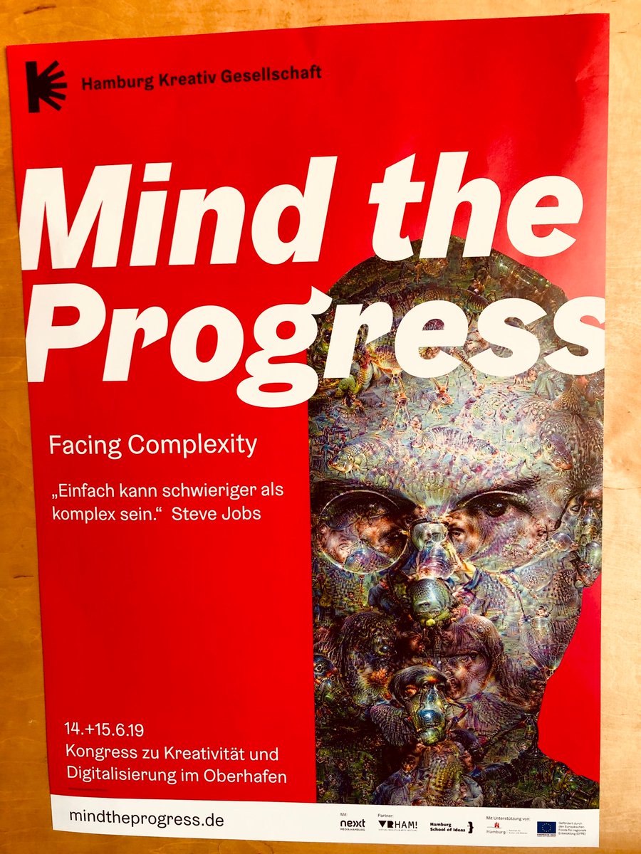 MBlenski's tweet photo. #SteveJobs: „Einfach kann schwieriger als komplex sein.“ #MindTheProgress 2019 #mtphh #Hamburg #FacingComplexity #Digitalisierung #Innovation Danke @dvinciEasy @HamburgKreativ https://t.co/ozILqXfh6H