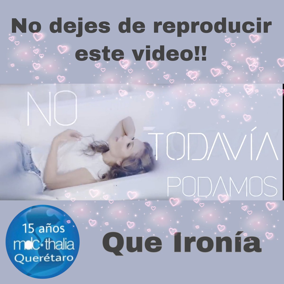 vikqmar's tweet photo. Escucha el último video de nuestra #Thalía 😍 #Que Ironía con Carlos Rivera de su último cd #Valiente padrísimo!!! Disfrútalo en ➡️
https://t.co/2nXlEUmRHQ
Vamos por más views!!
@thalia #newmusic #QueIronia #Cuartosencillo #mdcqueretaro #mdcthalia @mdcqueretaroo @mdcthalia https://t.co/f8BC7SOY2a