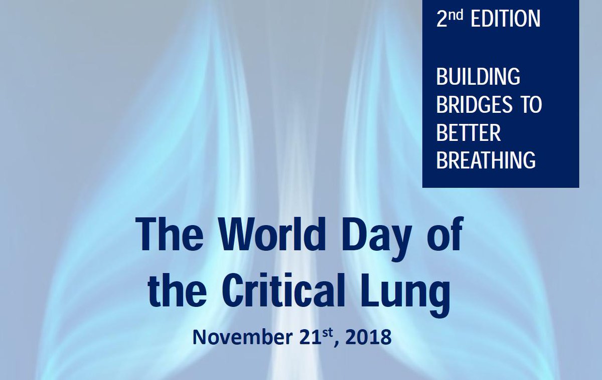 El "Día Mundial del Pulmón Crítico" (wdcl.com.co) es un evento científico, global, GRATUITO, de 12 h de transmisión en VIVO. Disponibles los vídeos de la edición 2018 en castellano en: youtu.be/3OcM0ylfXb0 #fepimcti #medicinacritica #cuidadocritico #UTI