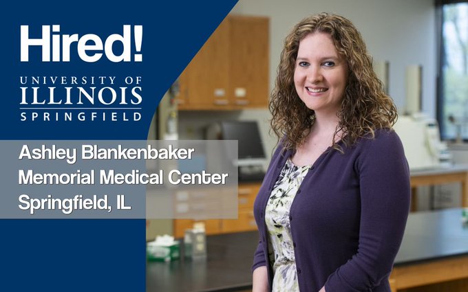 Hired! #UISedu Clinical Laboratory Science alum Ashley Blankenbaker graduated with a job! She’s now working as a medical laboratory scientist at Memorial Medical Center in Springfield. Congratulations! @ChooseMemorial
➡️ Apply to UIS today: https://t.co/PcJiGo3xWP https://t.co/kIDA0gBkcb