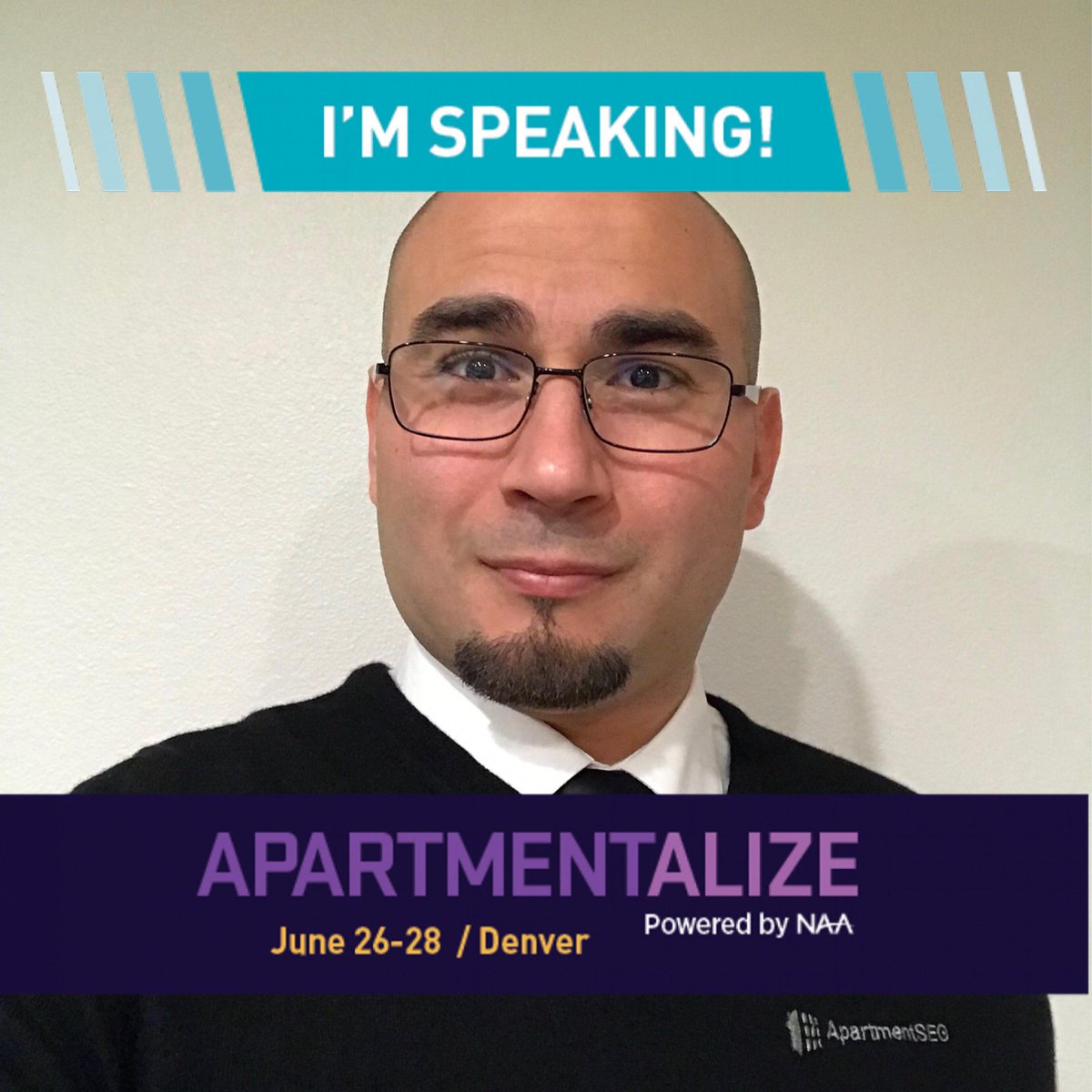 ApartmentSEO's tweet photo. When the #VoiceSearch shift hits, you'll be glad you listened to Martin! Our #CTO is doing the most to help you prepare for the changing way #searchengines #search. Catch, "Voice Search: Are You Ready for the Shift in Search?" #Apartmentalize2019 #VoiceSearchTechnology #VST #NAA https://t.co/neon32tvAB