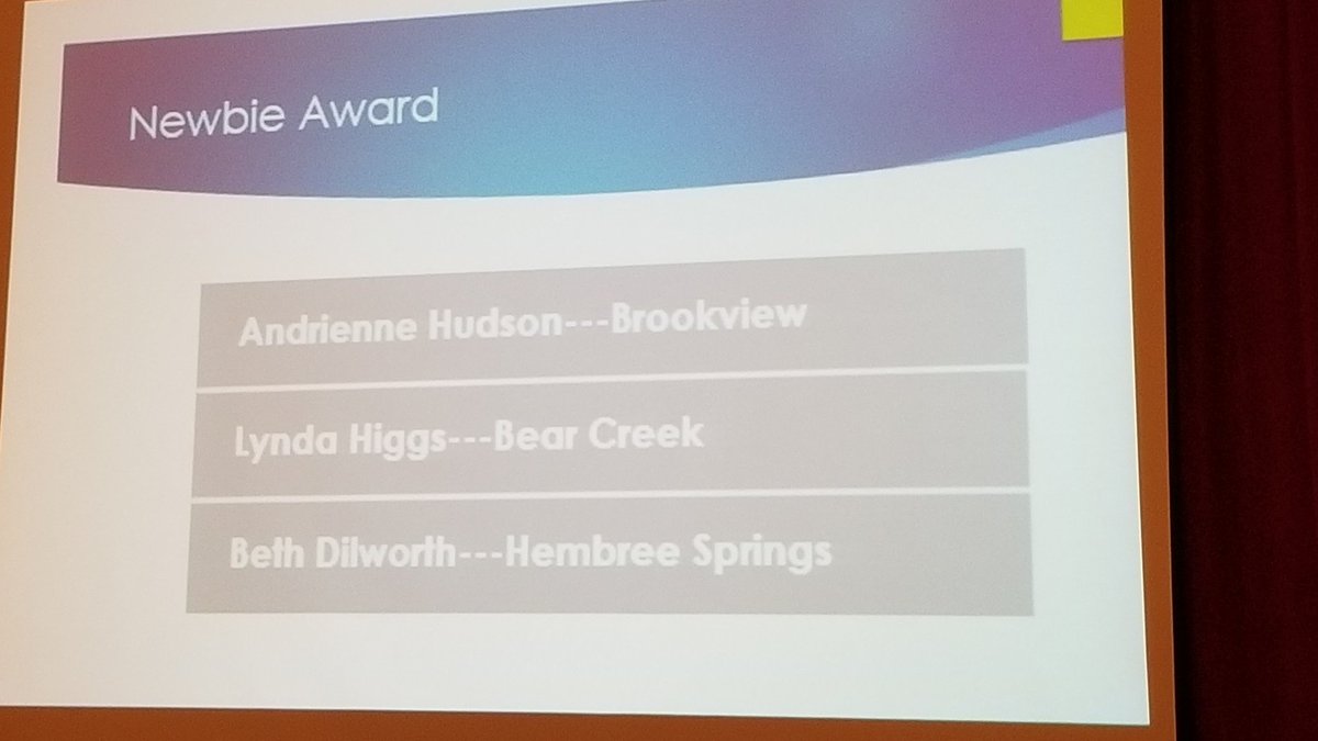 HembreeSprings's tweet photo. Our Title I Team was recognized for diligence in spending and for outstanding family engagement by the FCS Title I Department. @BethDilworth took home a "Newbie" Award, as well! #HSEmakeyourmark https://t.co/OVL17VxIPy