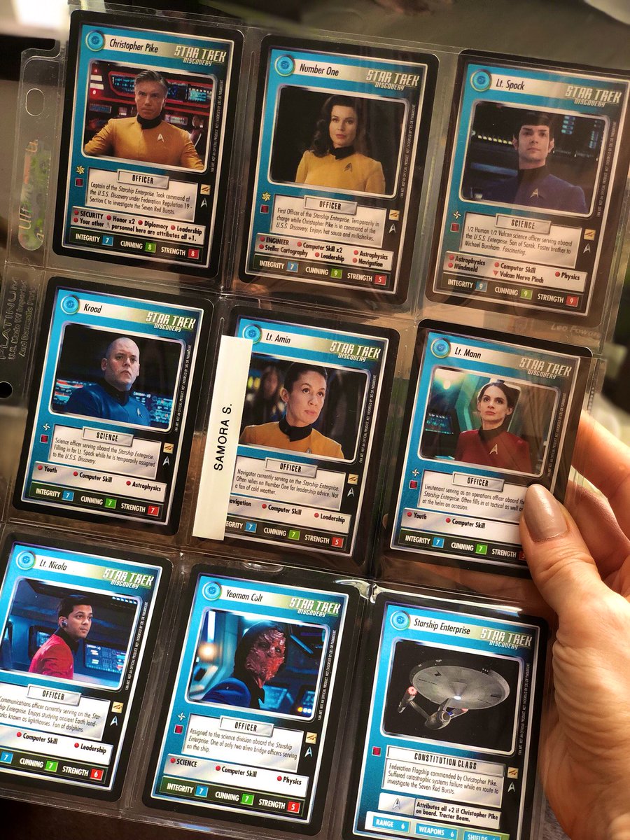 SamoraGloria's tweet photo. Yooooo!!! How cool is this?!  I never thought I’d be on a playing card.💫♥️🖖🏽 🥰 RE-TWEET to show love for #Enterprise &amp; crew 🖖🏽🖖🏾🖖🏿🖖🏼 #PikesEnterprise #CaptainPike #NumberOne #Spock #LtAmin Thank you @cmpdesignz✨
@startrekcbs @StarTrek @StarTrekNetflix https://t.co/QNfSxw8LRv