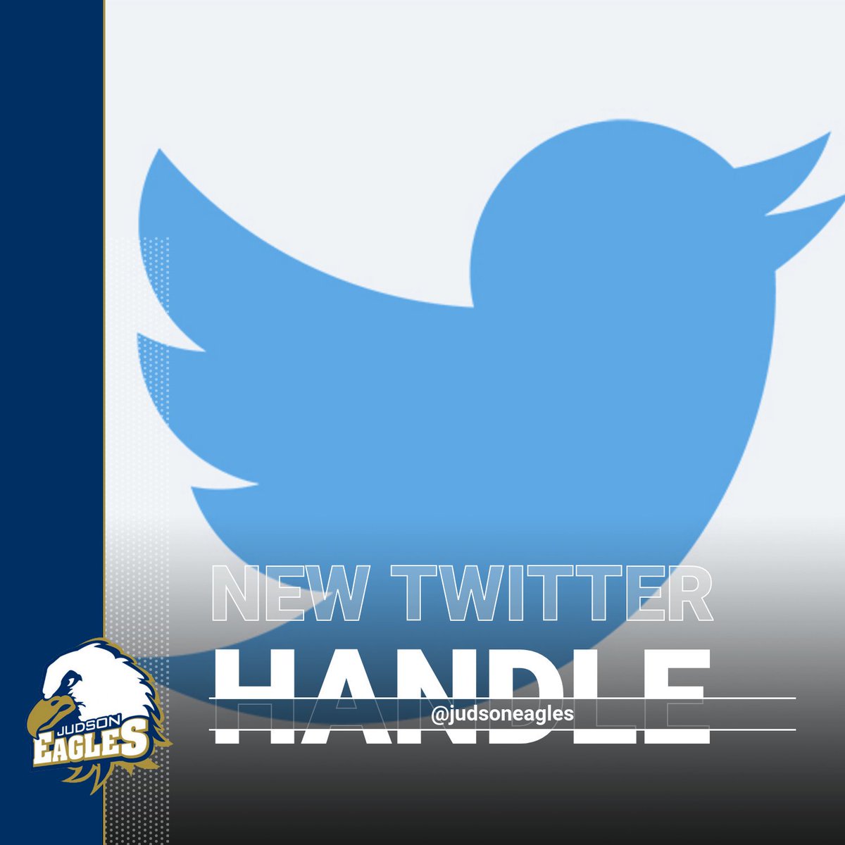 judsoneagles's tweet image. Beginning today, our Twitter handle is @judsoneagles. We feel that our account will be easiest to find with this new handle. #judsonawesome