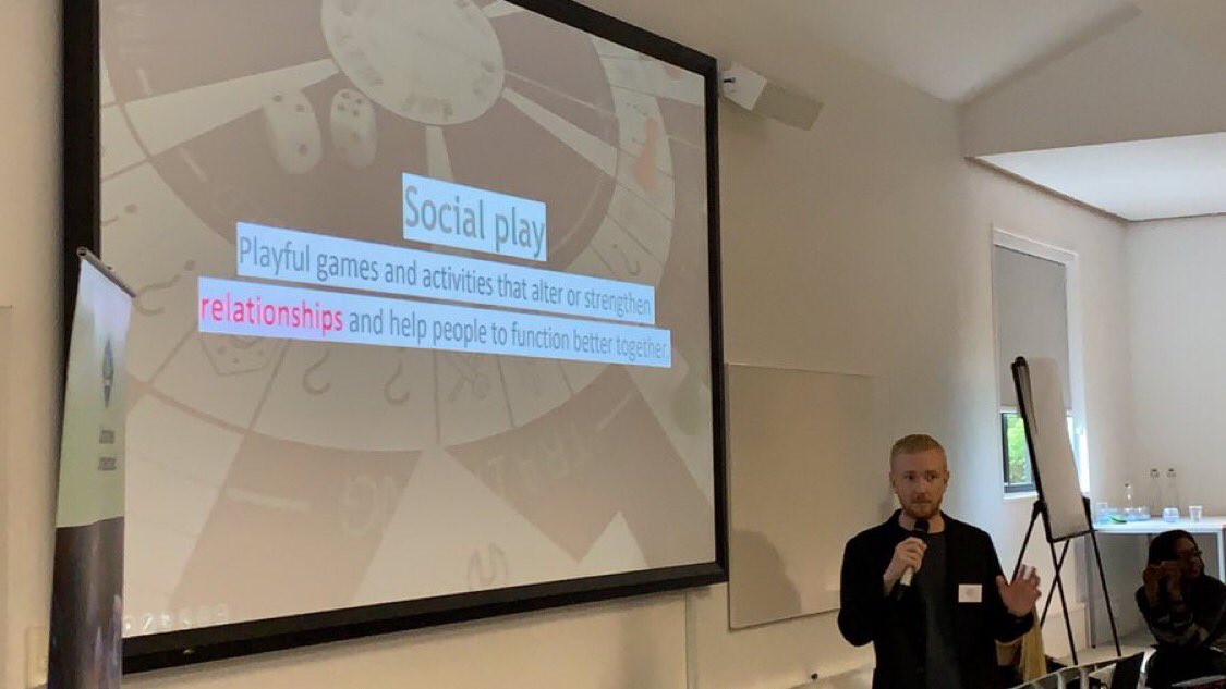 WeAreMadeByPlay's tweet photo. Today @WeAreMadeByPlay joined in on the Libraries Connected conference. We talked about the social integration, the power of empathy to connect us, and gameplay as a catalyst for story sharing. P.s. librarians are so wonderful #LCSeminar2019 #socialplay @shift_org https://t.co/7nLc83xAT9