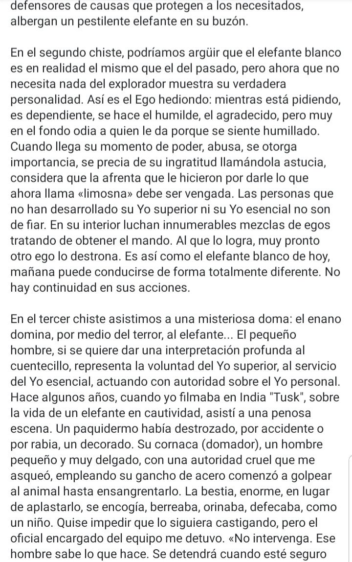 alejodorowsky's tweet photo. LA DOMA DEL ELEFANTE HEDIONDO (Primera parte) https://t.co/JwLDMq0gDL