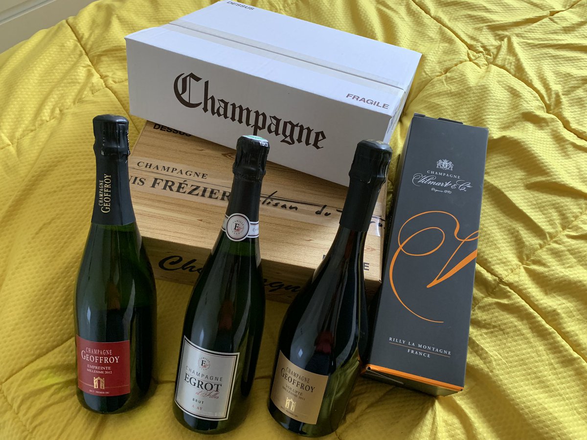 milesandpints's tweet photo. Have to admit, I’m a wee bit concerned about how I’m going to add these 9 bottles to my carry-on luggage. Need to get them to Paris and then Rouen by public transit before I pick up the car for the rest of the trip. #solotravel #allthebubbles https://t.co/FwgqenEuuM