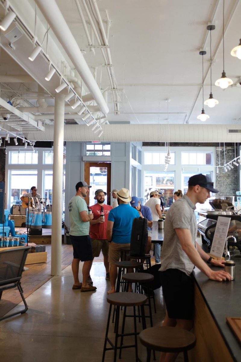 YETICoolers's tweet photo. Our grand opening party is in full swing at #YETICharleston. Come on by! Full events schedule: https://t.co/blFBjYs280 https://t.co/Zu6QG9cF1p
