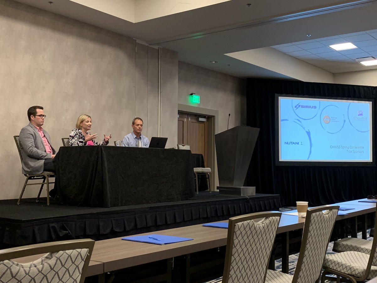 CO_HIMSS's tweet photo. What is the role of technology in Accessing Data? We are hearing from @citrix and @nutanix with a great panel moderated by @CenturaHealth ACIO Scott Raymond. https://t.co/sxHtL9pVYq