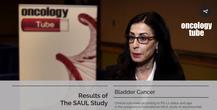 oncologytube's tweet photo. Cora Sternberg MD on Clinical outcomes to #PDL1 status
& age in the prospective international #SAULstudy of #atezolizumab - for more info! --> https://t.co/HSkt05JaRu
@cnsternberg @WeillCornell #BladderCancer Weill Cornell Medicine NewYork-Presbyterian Hospital @nyphospital https://t.co/DMHkXXTRfN
